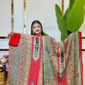 Premium Cotton Digital Print Three Piece