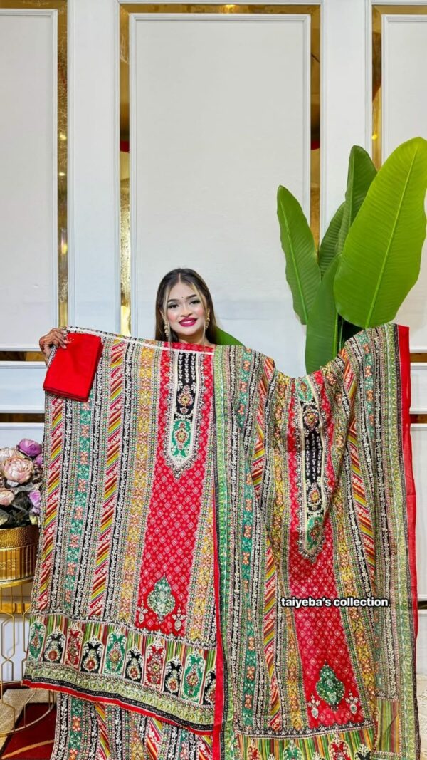 Premium Cotton Digital Print Three Piece