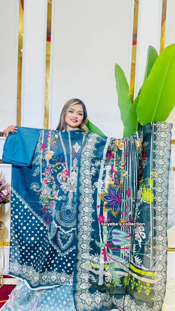 Premium Cotton Digital Print Three Piece