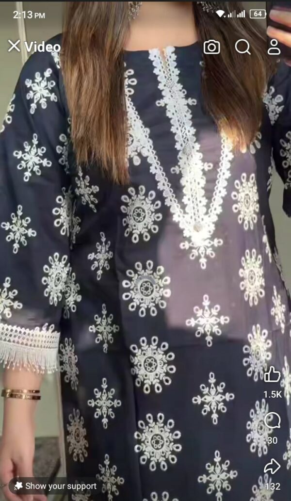Cotton Digital Print Three Piece