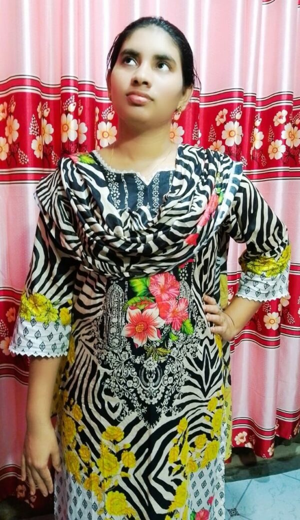 Premium Cotton Digital Print Three Piece - Image 4