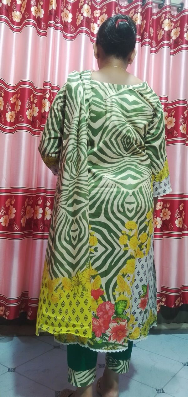 Premium Cotton Digital Print Three Piece - Image 4
