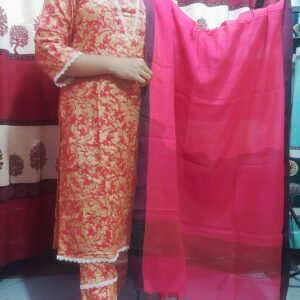 Premium Cotton Print Three Piece