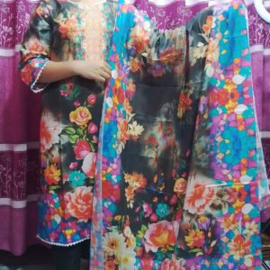 Premium Cotton Digital Print Three Piece