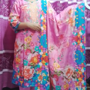 Premium Cotton Digital Print Three Piece