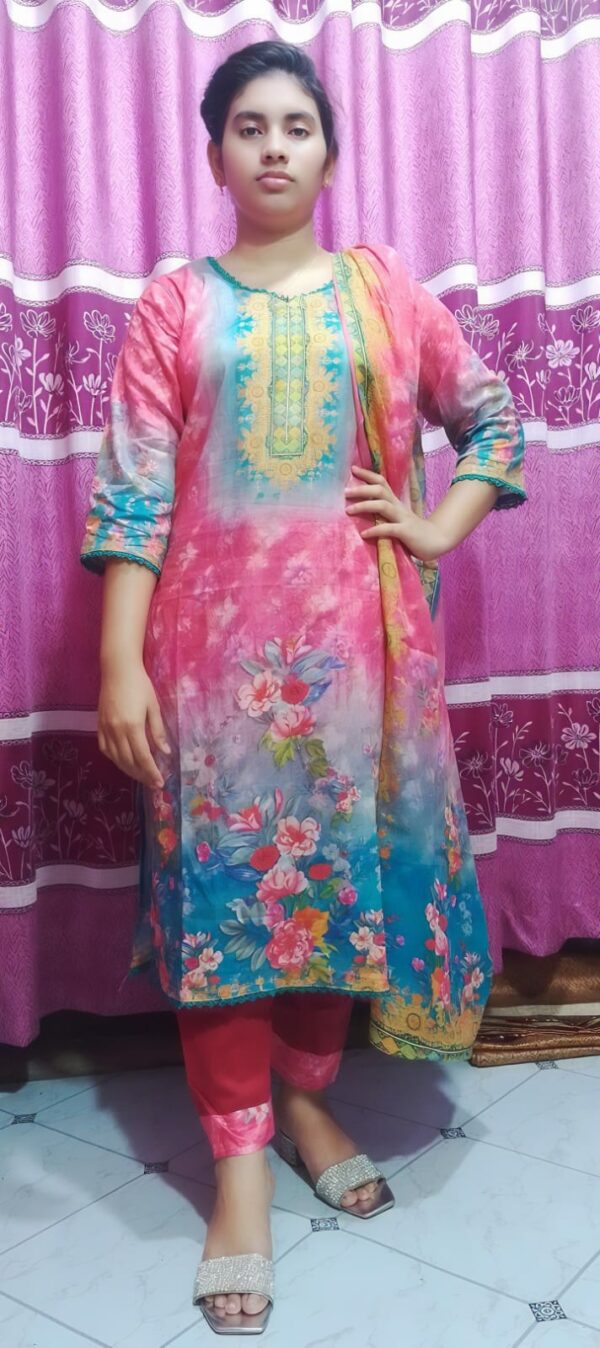 Premium Cotton Digital Print Three Piece - Image 6