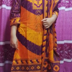 Premium Cotton Print Three Piece