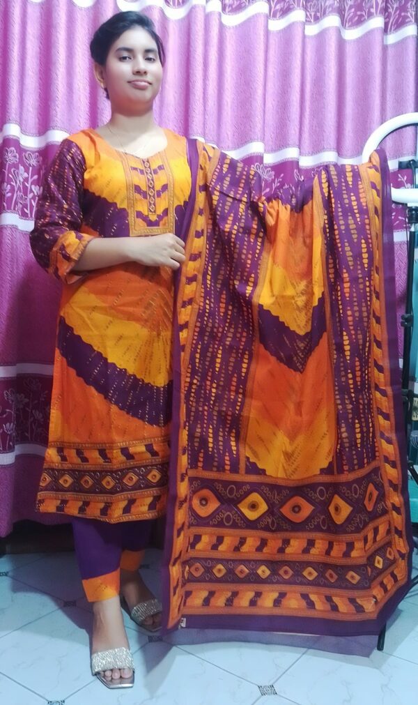 Premium Cotton Print Three Piece - Image 3