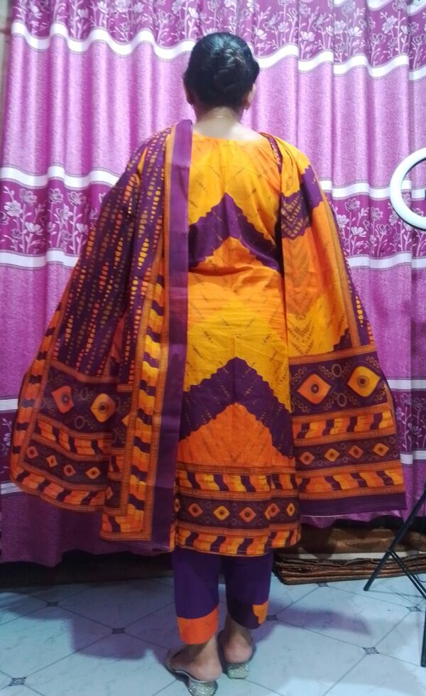Premium Cotton Print Three Piece - Image 4