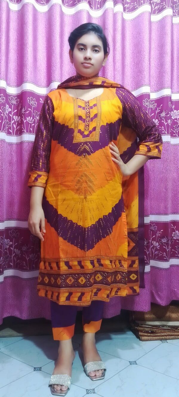 Premium Cotton Print Three Piece - Image 6