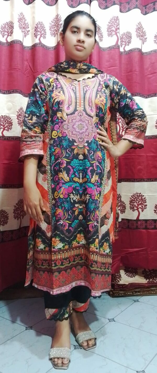 Premium Cotton Digital Print Three Piece - Image 6