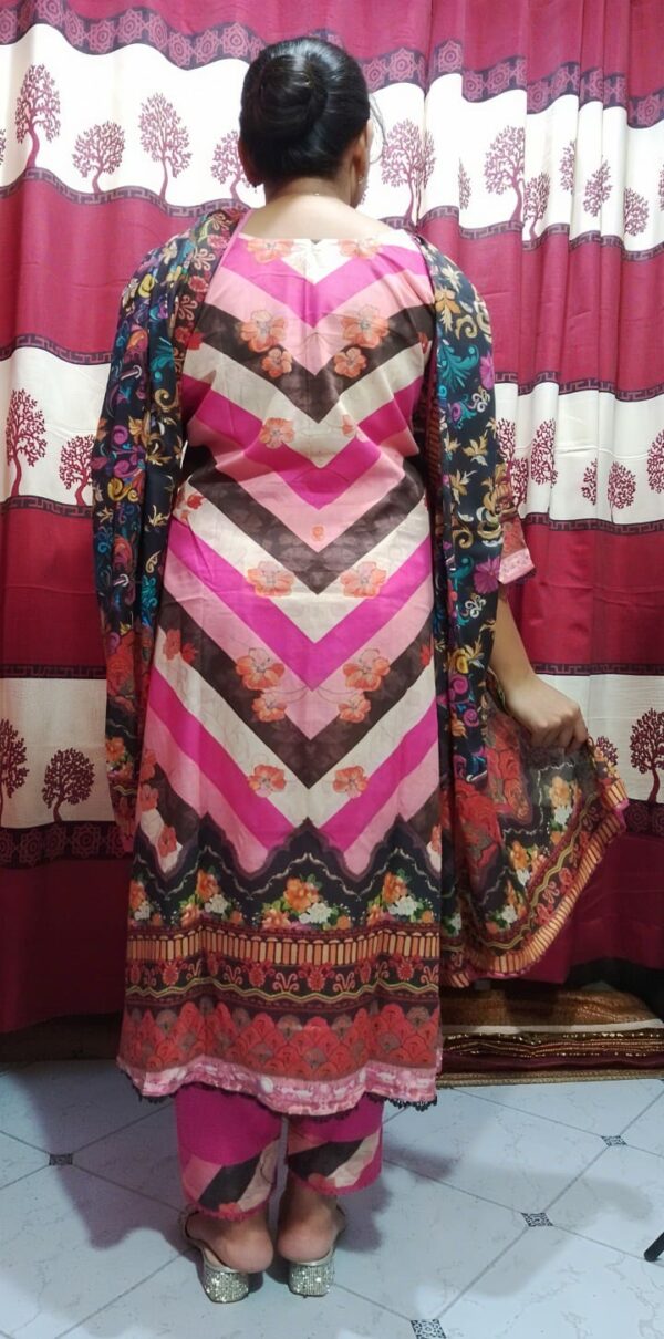 Premium Cotton Digital Print Three Piece - Image 4
