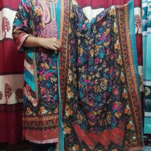 Premium Cotton Digital Print Three Piece