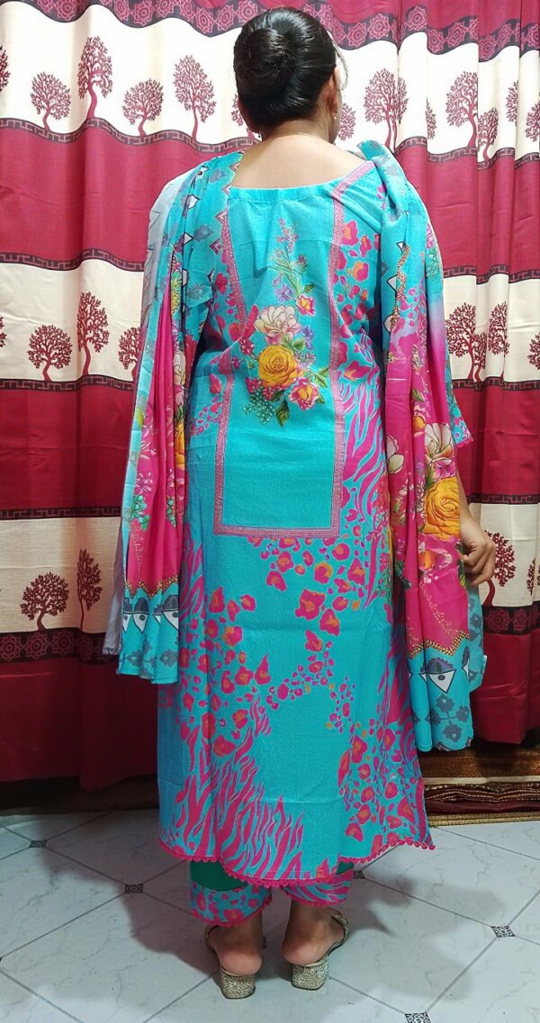Premium Cotton Digital Print Three Piece - Image 2