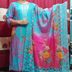 Premium Cotton Digital Print Three Piece