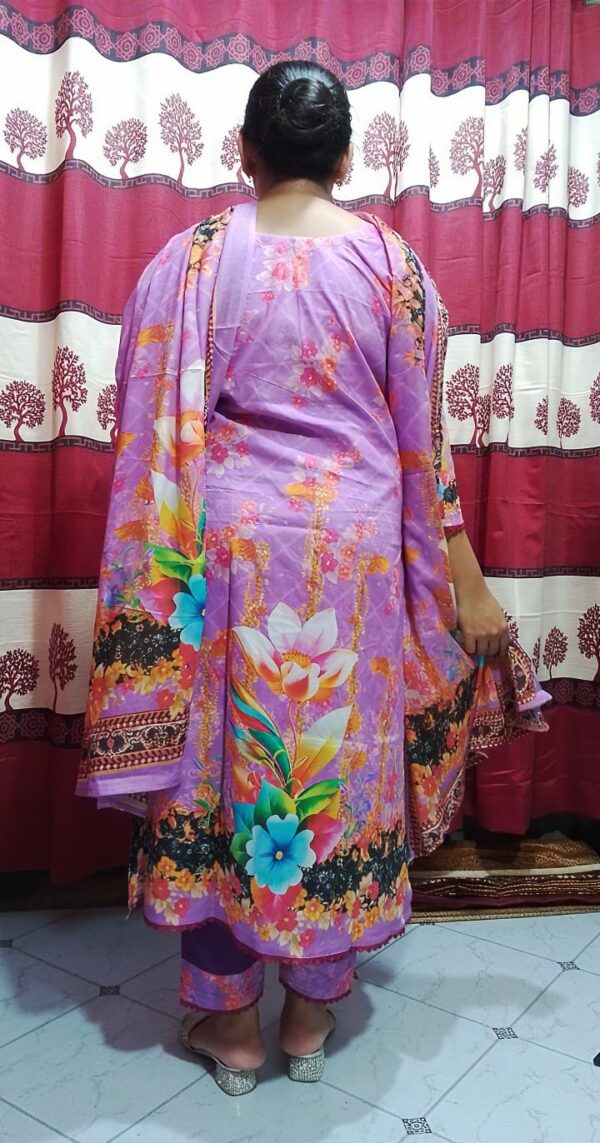 Premium Cotton Digital Print Three Piece - Image 3