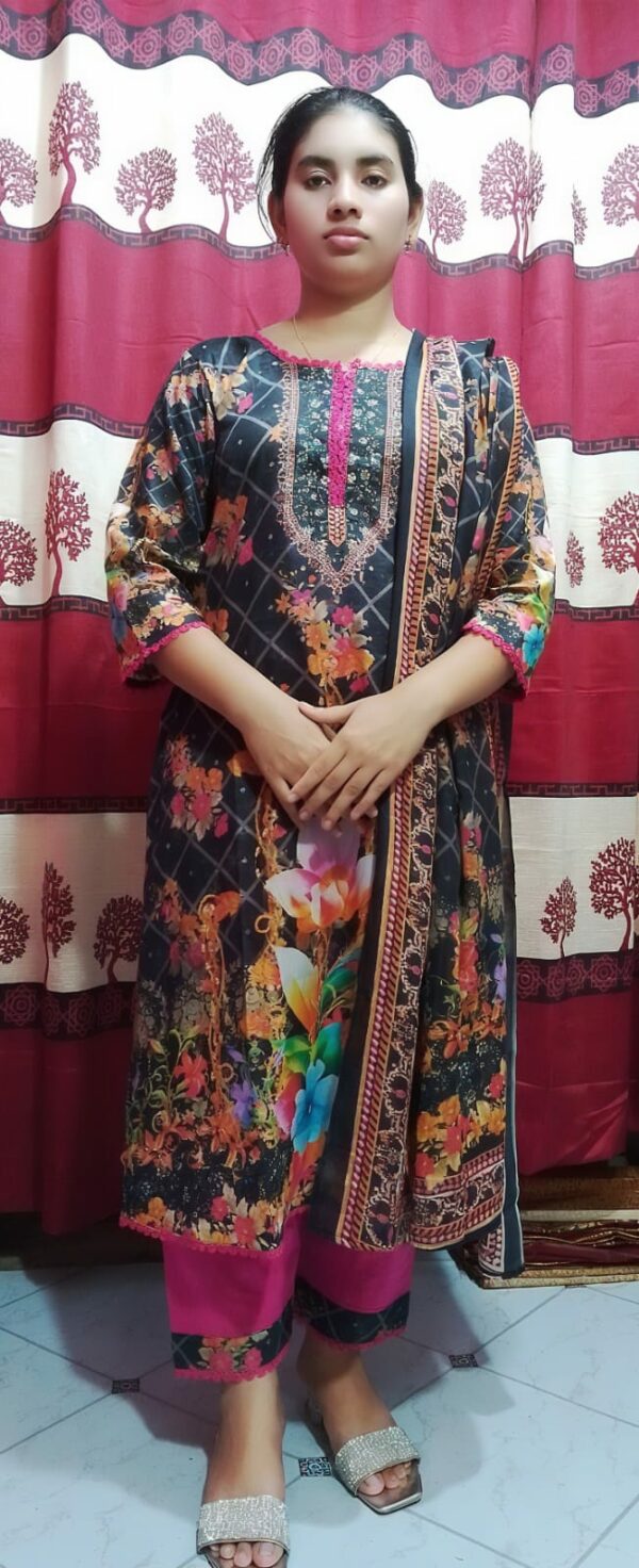 Premium Cotton Digital Print Three Piece - Image 5