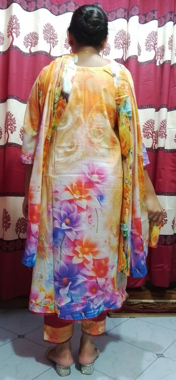 Premium Cotton Digital Print Three Piece - Image 3