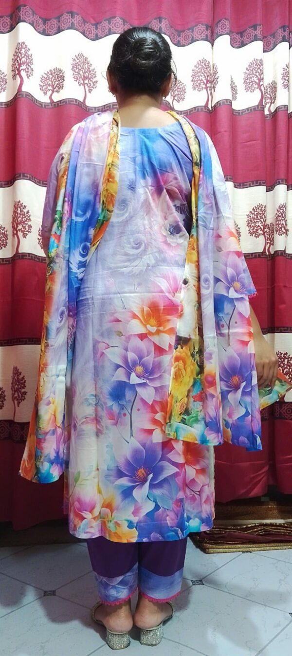 Premium Cotton Digital Print Three Piece - Image 3