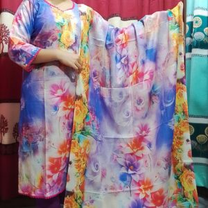 Premium Cotton Digital Print Three Piece