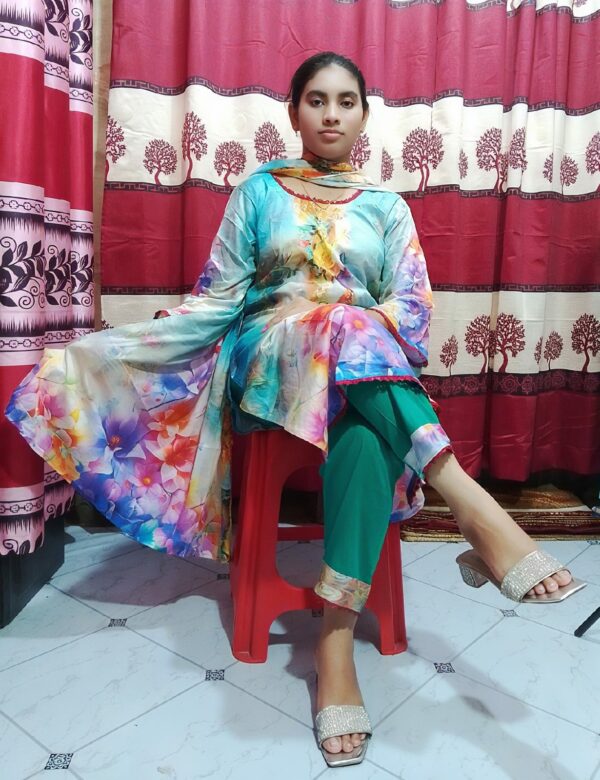 Premium Cotton Digital Print Three Piece - Image 2
