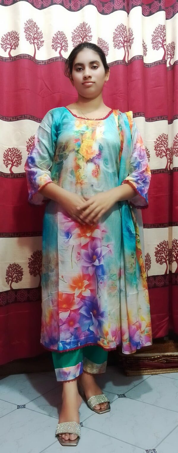Premium Cotton Digital Print Three Piece - Image 5