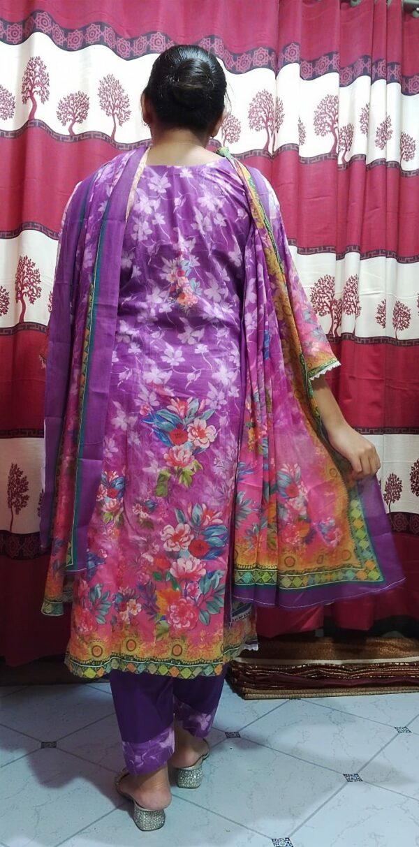 Premium Cotton Digital Print Three Piece - Image 3