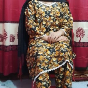 Premium Cotton Print Three Piece