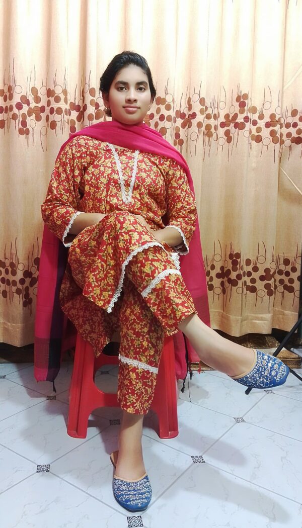 Premium Cotton Print Three Piece