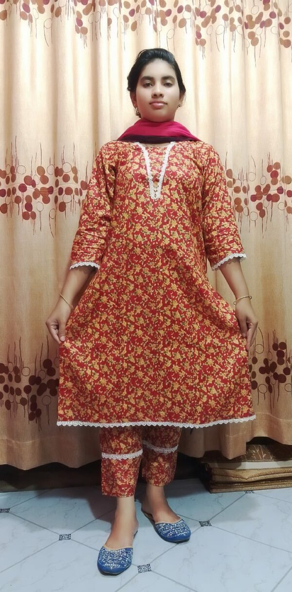 Premium Cotton Print Three Piece - Image 4