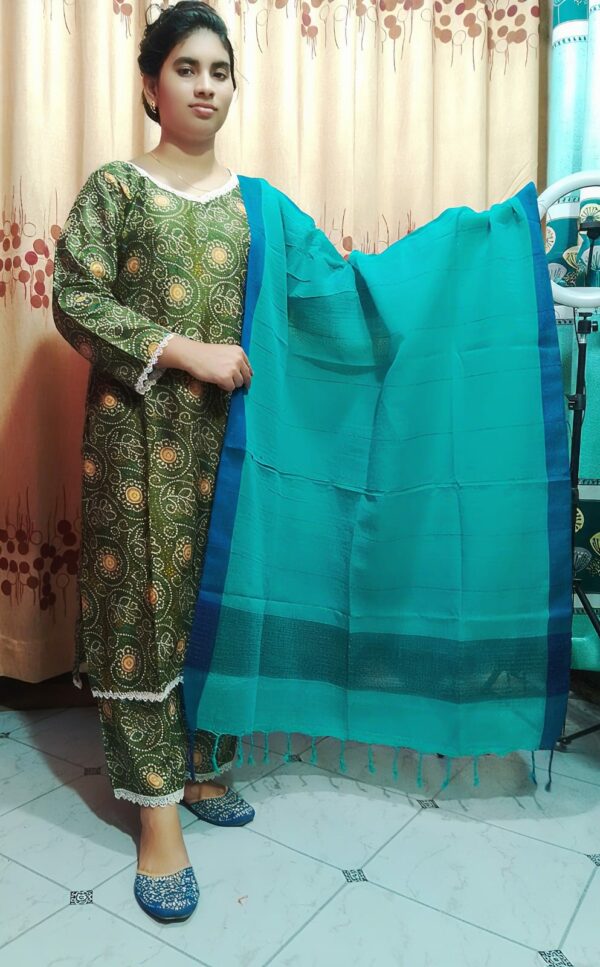 Premium Cotton Print Three Piece